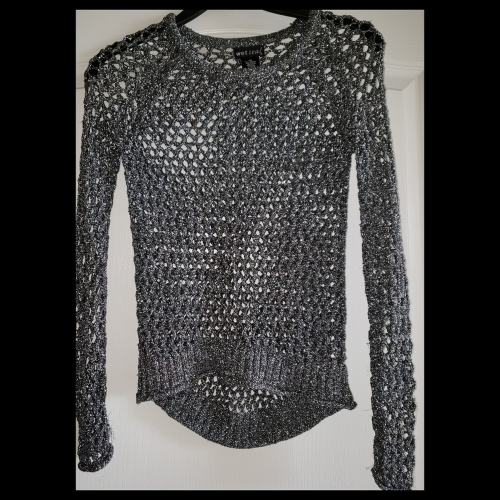 Wet Seal Crochet Sweater